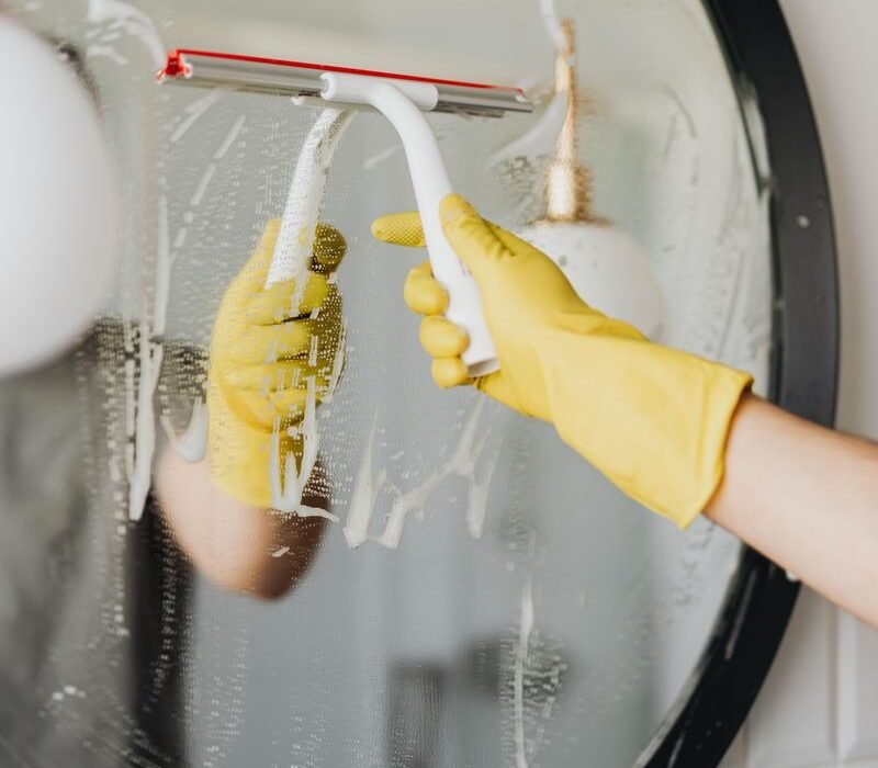 Referenzobjekt: hygienisch gereinigter Sanitärbereich